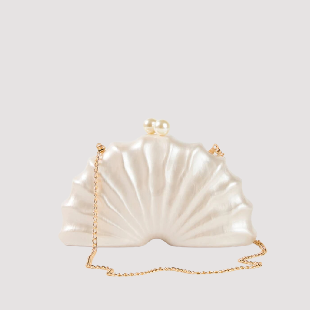 Bolso Clutch Fiesta Elegante Distinción Madrepérola