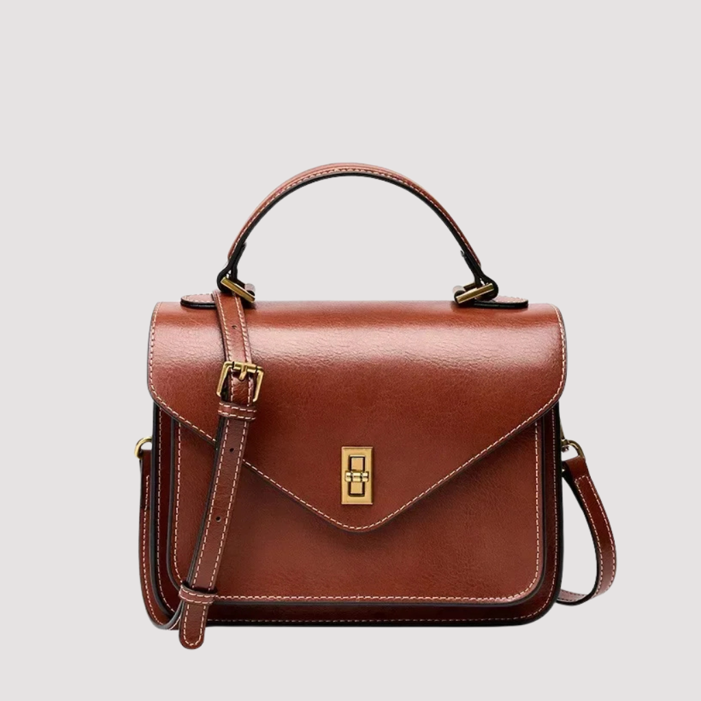 Bolso de Cuero Auténtico Elegante y Práctico Nápoles