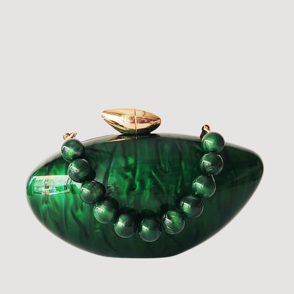 Bolso Clutch Elegante Para Bodas Y Eventos Esmeralda