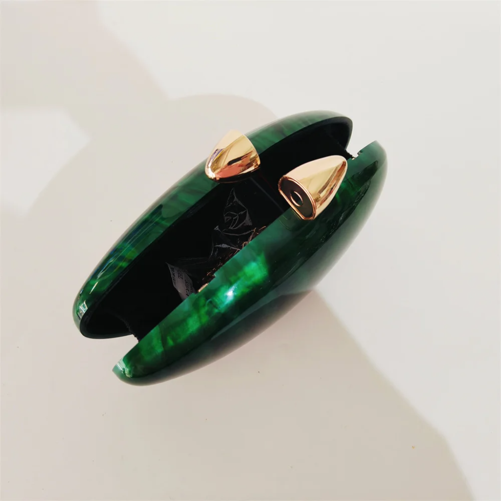 Bolso Clutch Elegante Para Bodas Y Eventos Esmeralda