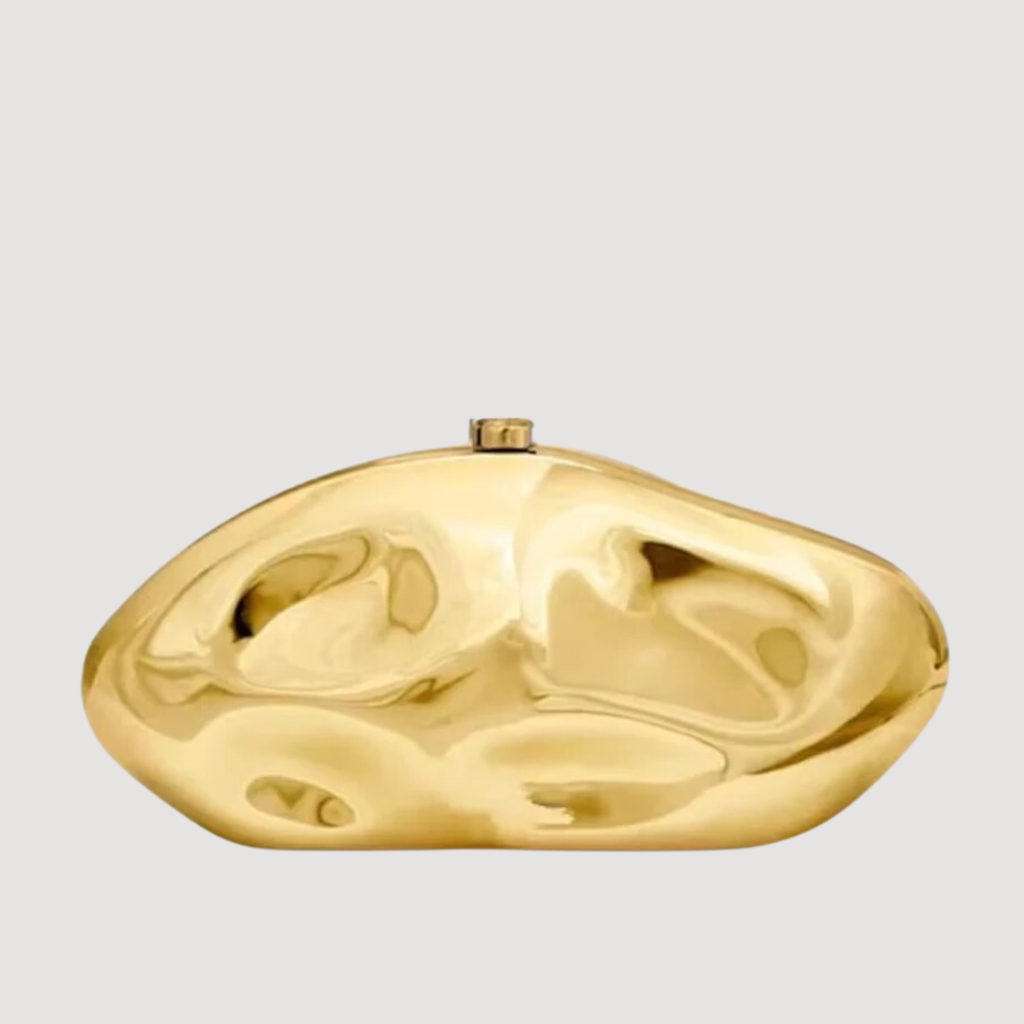 Bolso Clutch Elegante De Fiesta Compacto Dorado Golden