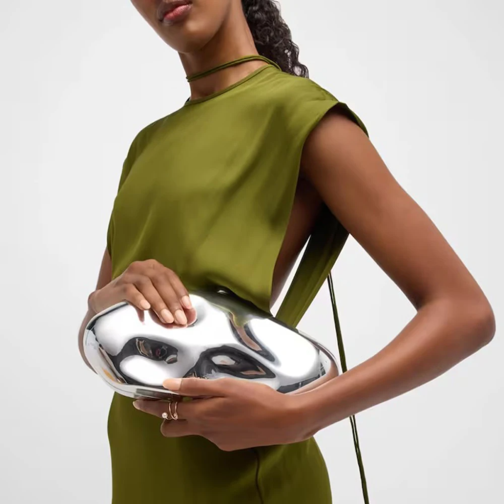 Bolso Clutch Elegante De Fiesta Compacto Dorado Golden